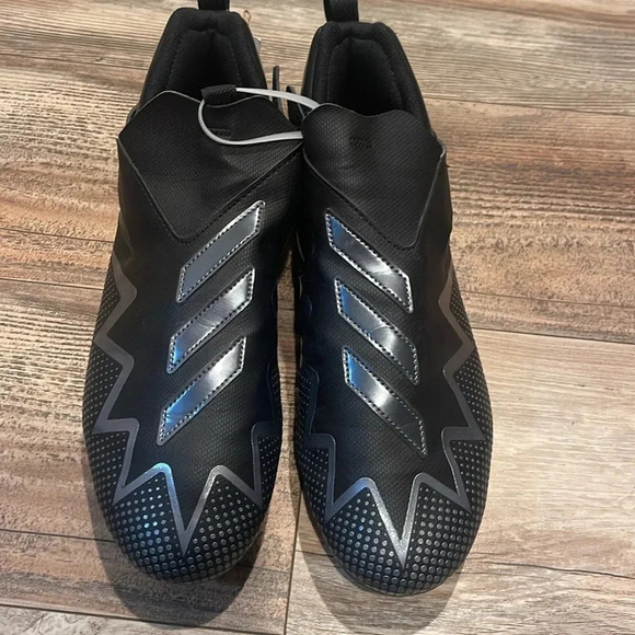 NWT Adidas Freak Spark Football Turf Cleats Size 13 Black No Tie Velcro Slip On - Picture 2 of 8